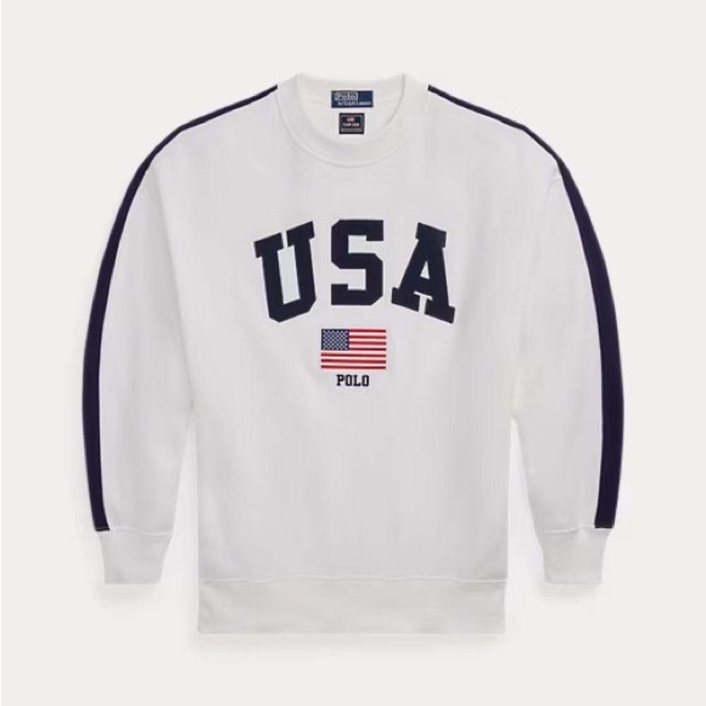 NWOT Polo Ralph Lauren Team USA Oversize Fleece Crewneck